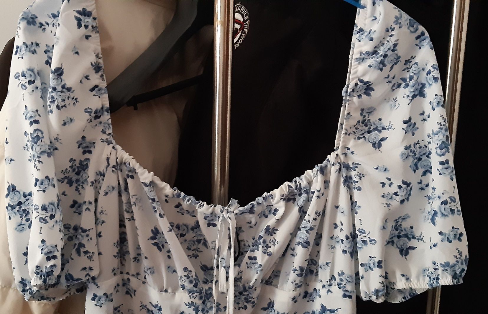 Vestido comprido florido shein tam L