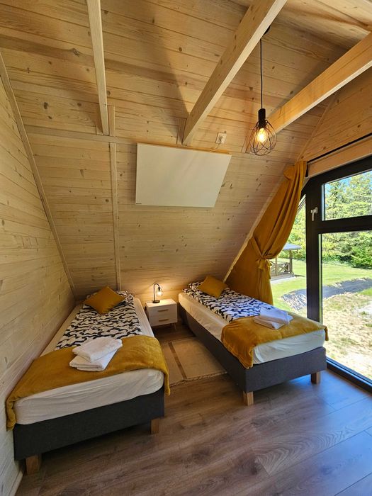 W Maciejowym Sadzie - domki na wynajem Bieszczady (balia, sauna)