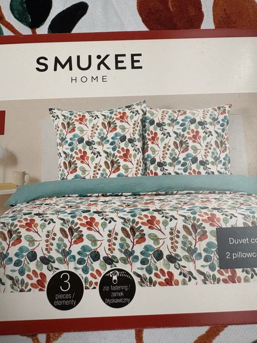 Dwustronna pościel z mikrofazy 160 x 200 cm Smukee