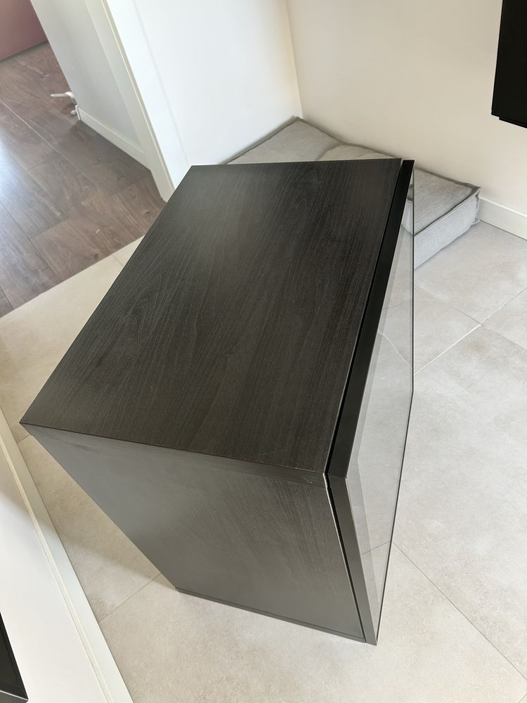 Szafka besta ikea, wisząca ze szklanym frontem Glassvik