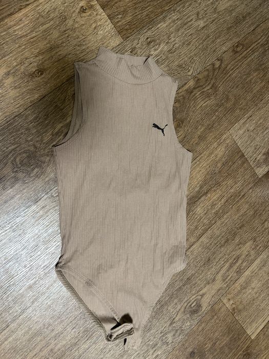 Боді пупа бавовняний в рубчик фірмовий з вирізом на спині PUMA