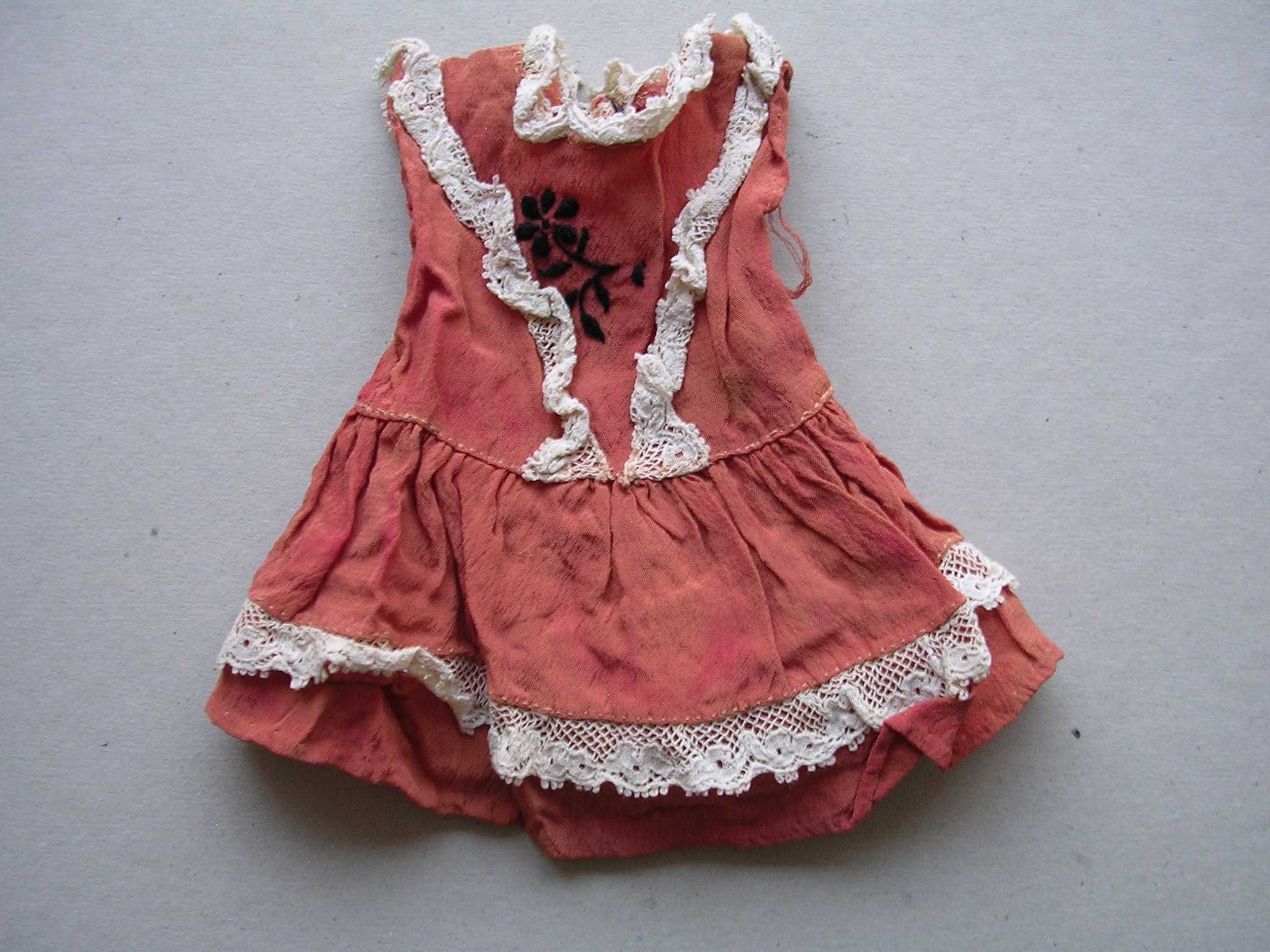 Stara sukienka dla lalki z prl u. stare zabawki lalka