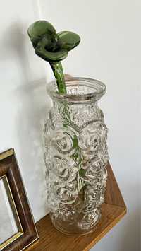 piekny duzy wazon art deco roze mega design wystroj rzezbiony antyk
