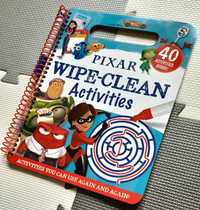 Disney Pixar Wipe Clean Activities po angielsku marker suchościeralny