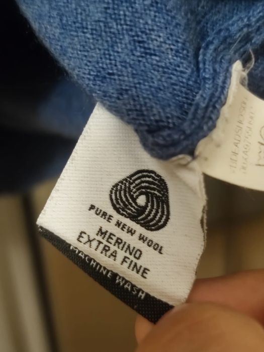 sweter męski sweterek Vistula M błękitny niebieski classic sport retro