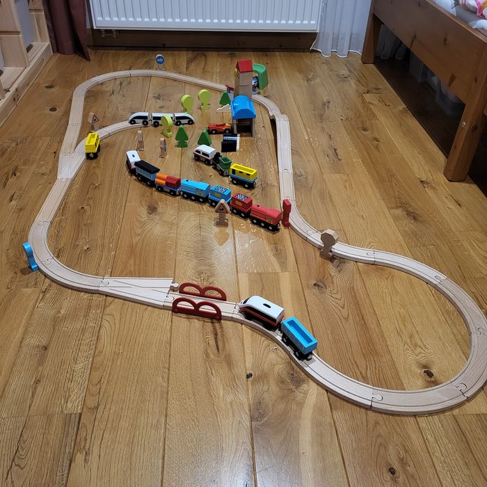 Ciuchcia elektryczna Ikea Lillabo duży zestaw