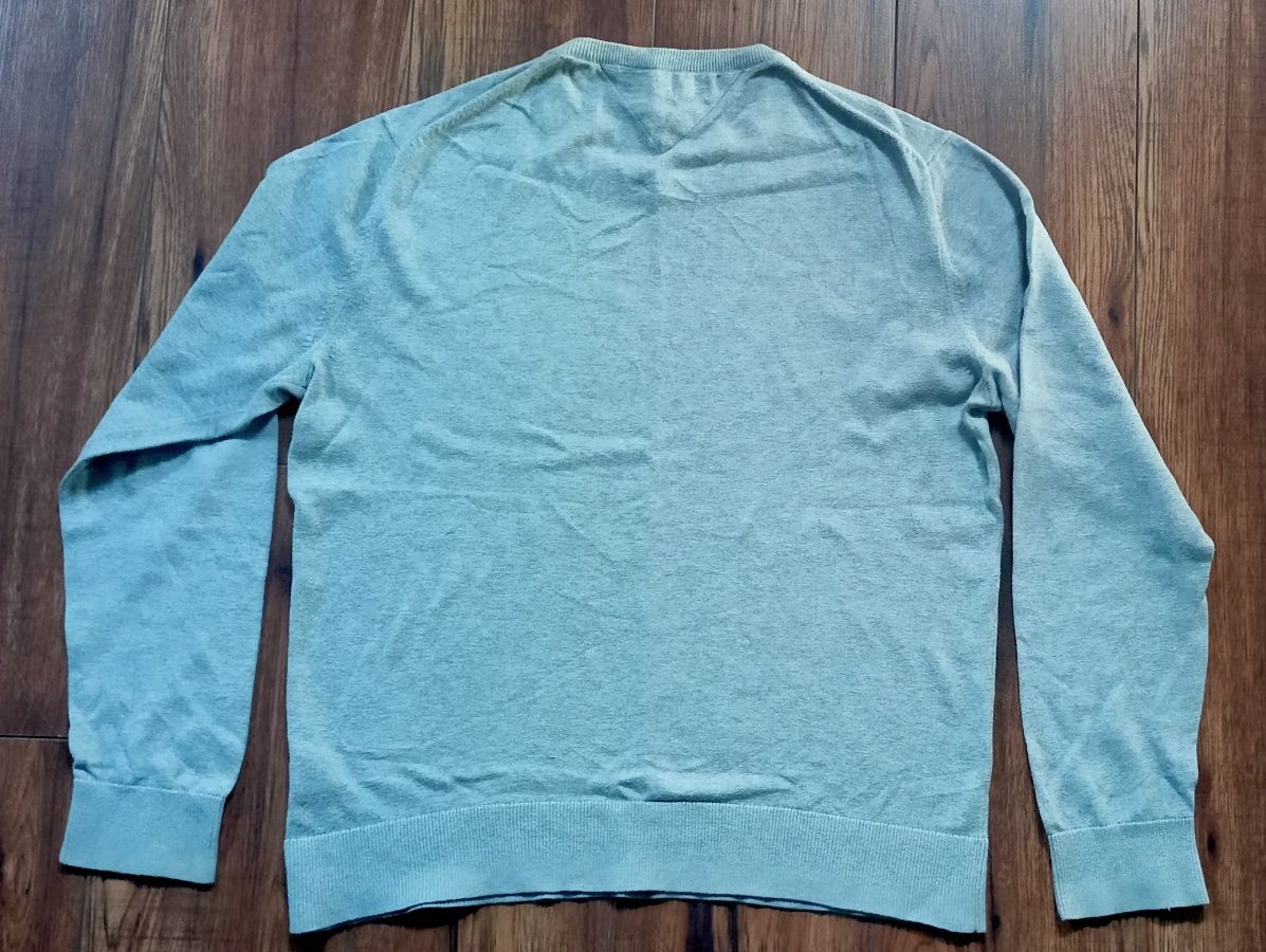 Sweter Tommy Hilfiger r.XL szary długi rękaw