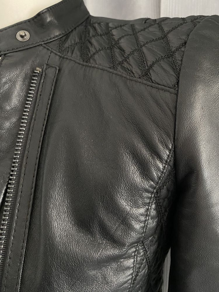 Nowa damska kurtka skórzana Zara XS