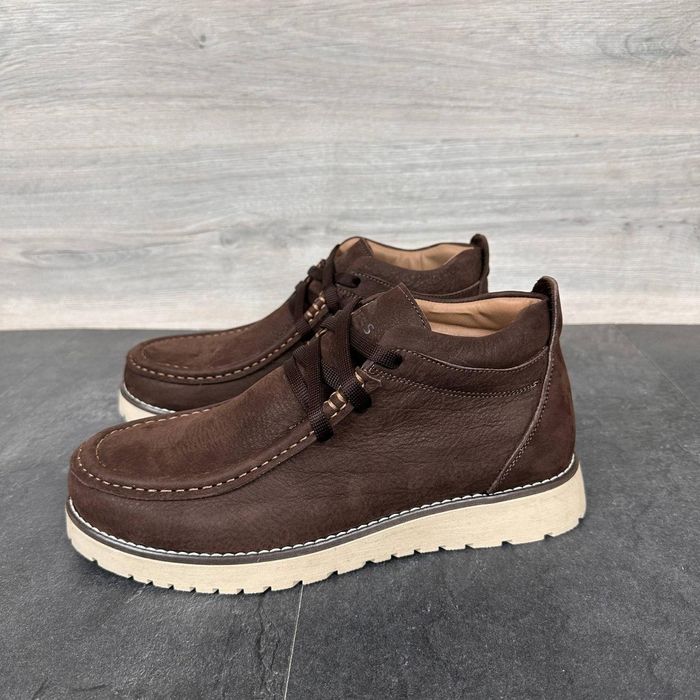 Мужские утепленные зимние ботинки Нубук 40-45