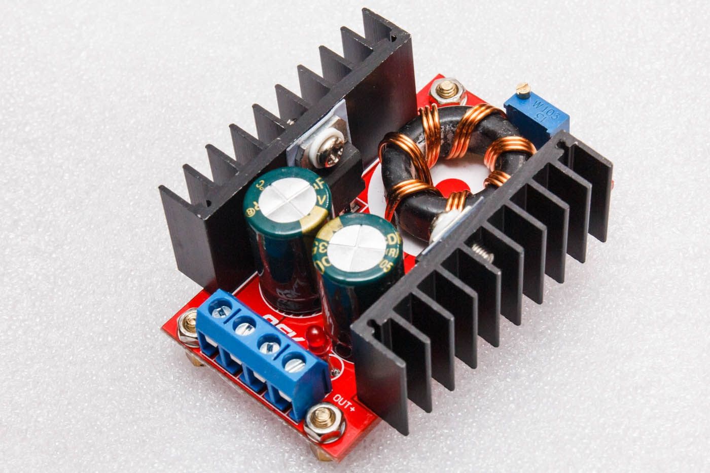 Повышающий преобразователь 150W 10-35V 6A