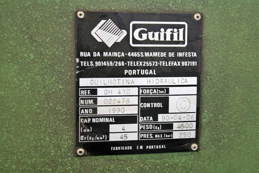 Mavipal | Guilhotina Hidráulica Guifil GH-430