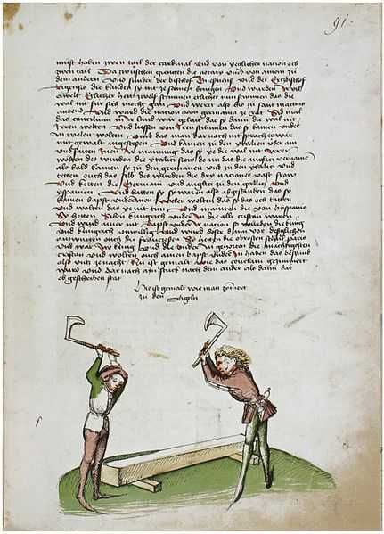 Machado medieval nº8 (para recriação histórica medieval)