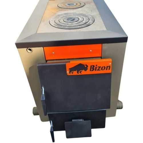 Твердотопливный котел Bizon М-200П Термо (20 кВт с плитой) Доставка!