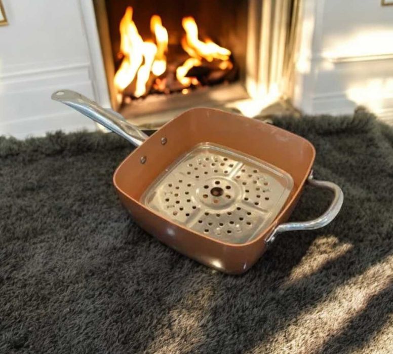 Сковорода з фритюрницею з антипригарним покриттям