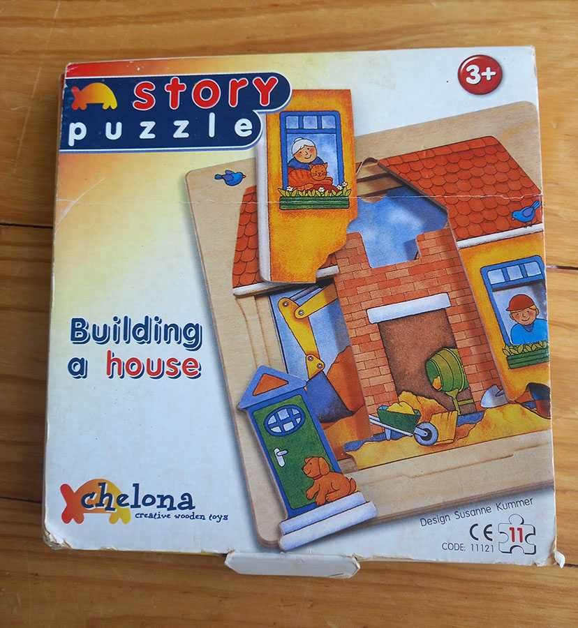 Puzzle em madeira - Build a house