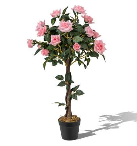 Róża na pniu sztuczny ozdobny kwiat sztuczne drzewko kwiatowe 93cm