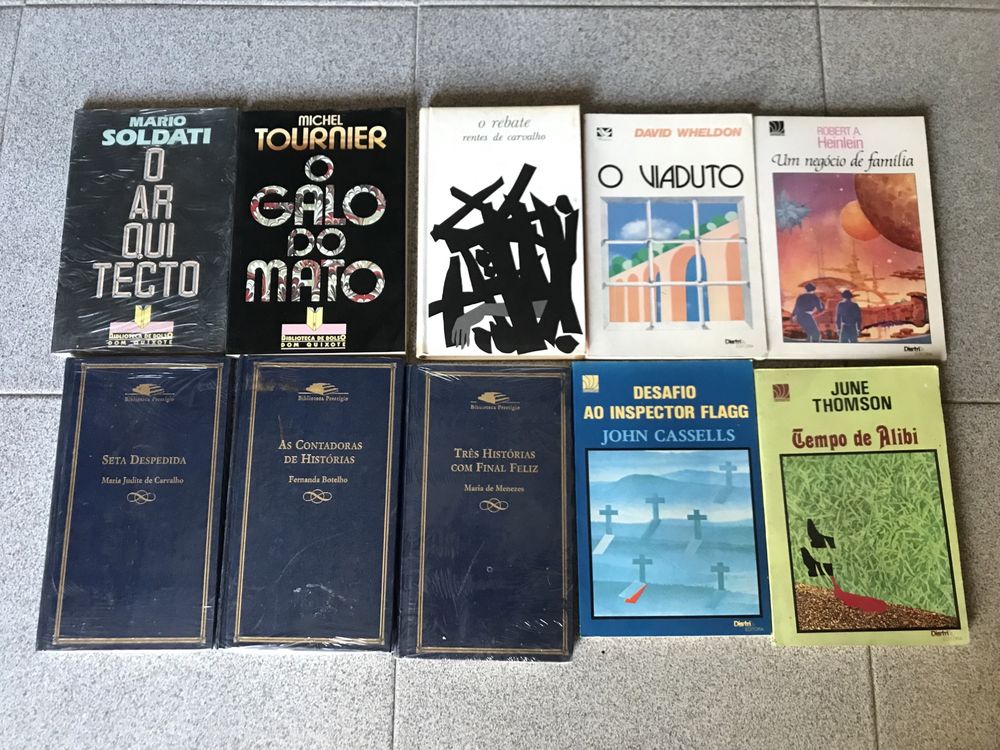 Livros policiais, ficcão cientifica, romances, varios