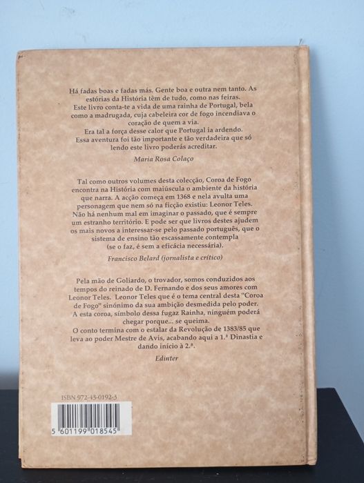 Livro " Coroa de fogo"