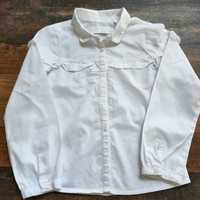 Biała bluzka, koszula dla dziewczynki rozm. 116
