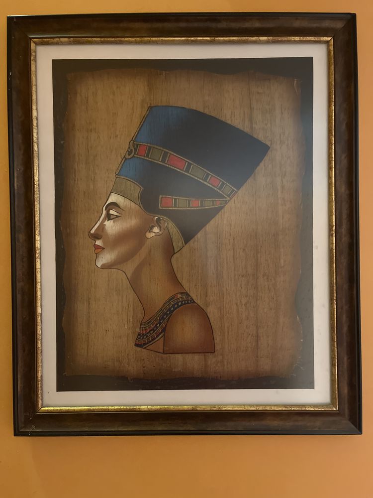 Obraz głowa Nefrerete 46x55 cm