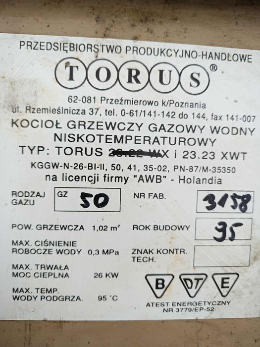 Piec - Kocioł gazowy Torus