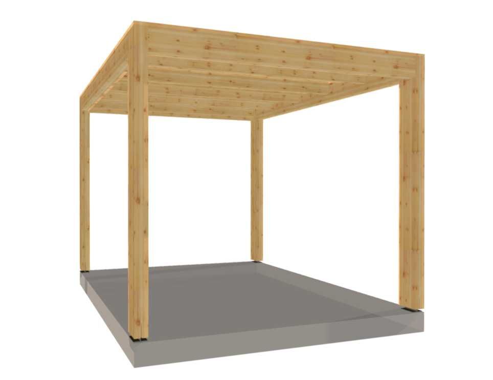 Pergola altana rzymska Eko 400x300cm wolnostojąca masywna