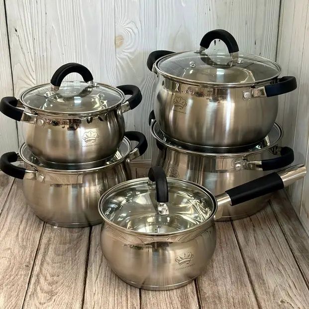 Набір каструль,набор каструль,каструль,скло,жаростейкие,жаростійкі