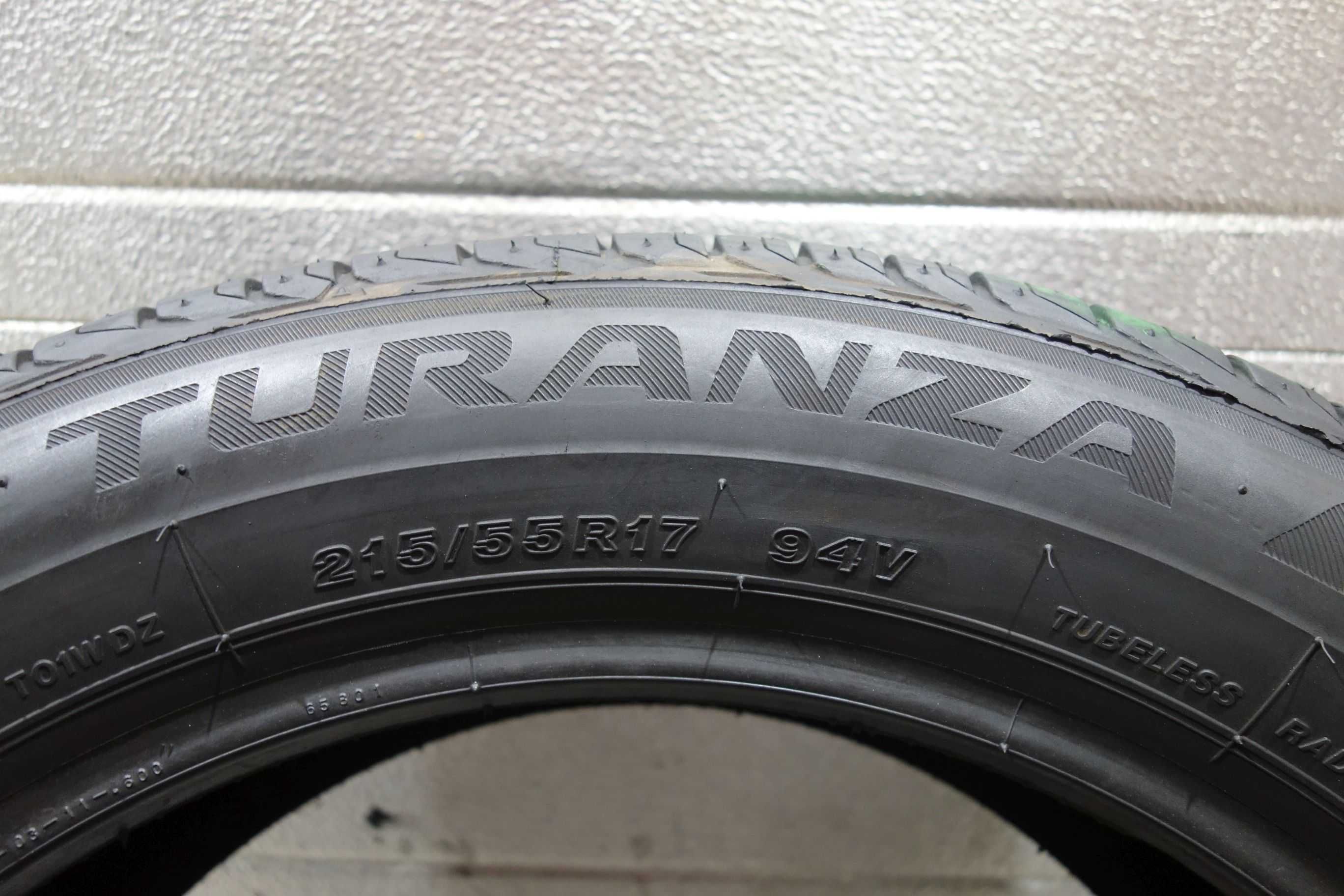 215/55R17 Opona letnia używana Bridgestone Turanza T001 (F17)