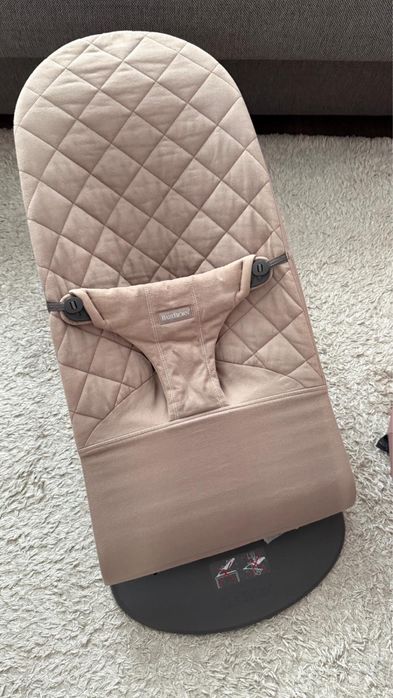 BABYBJORN - leżaczek BLISS Woven, Piaskowoszary