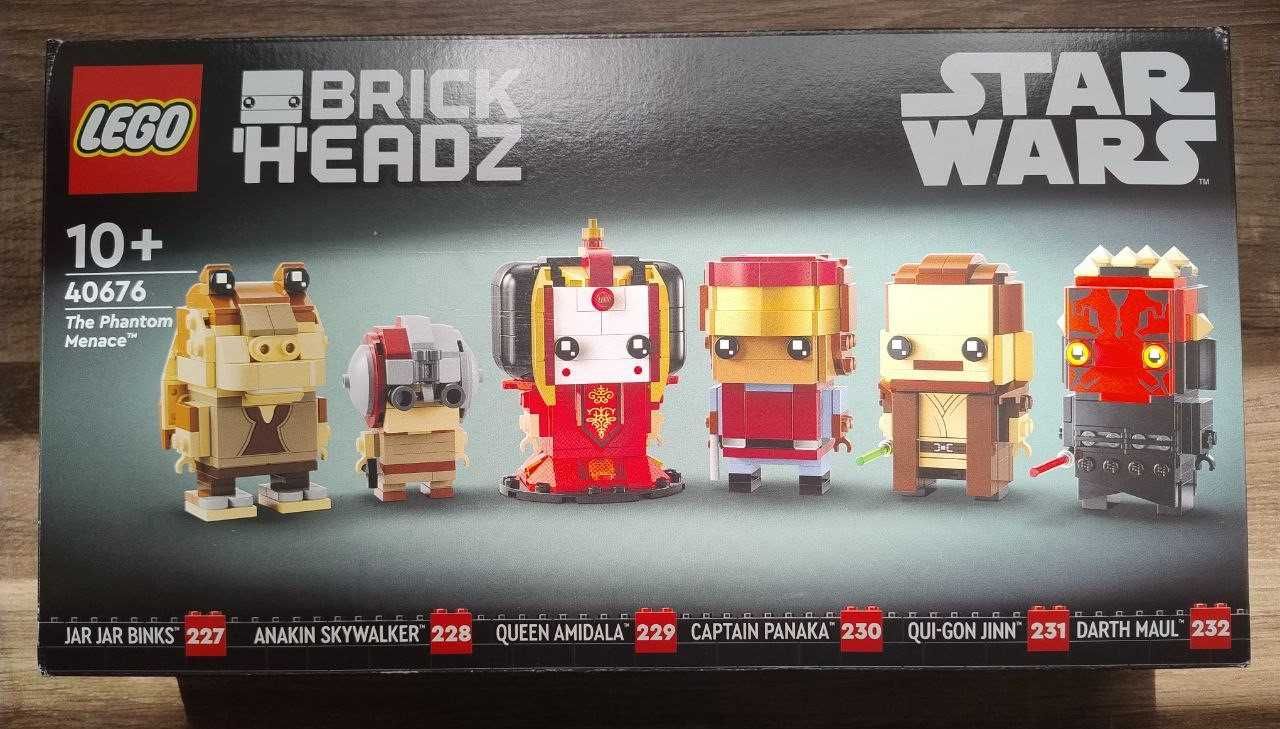 Конструктор LEGO BRICK HEADZ 40676 Star Wars Призрачная угроза