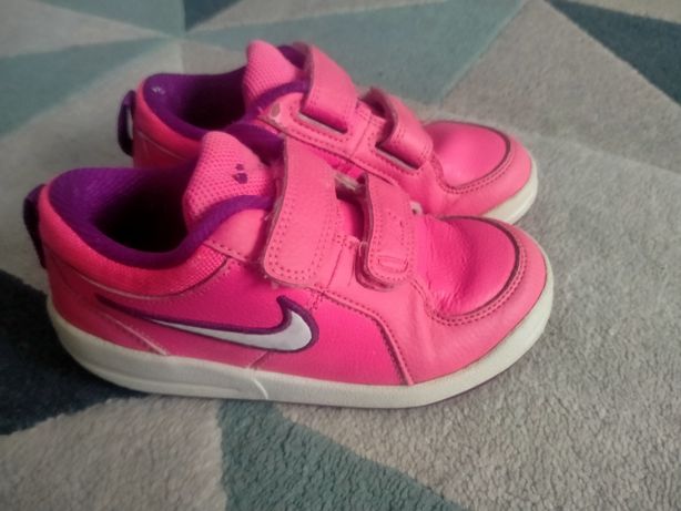 Buty buciki adidaski dla dziewczynki Nike Pico neonowy róż 27