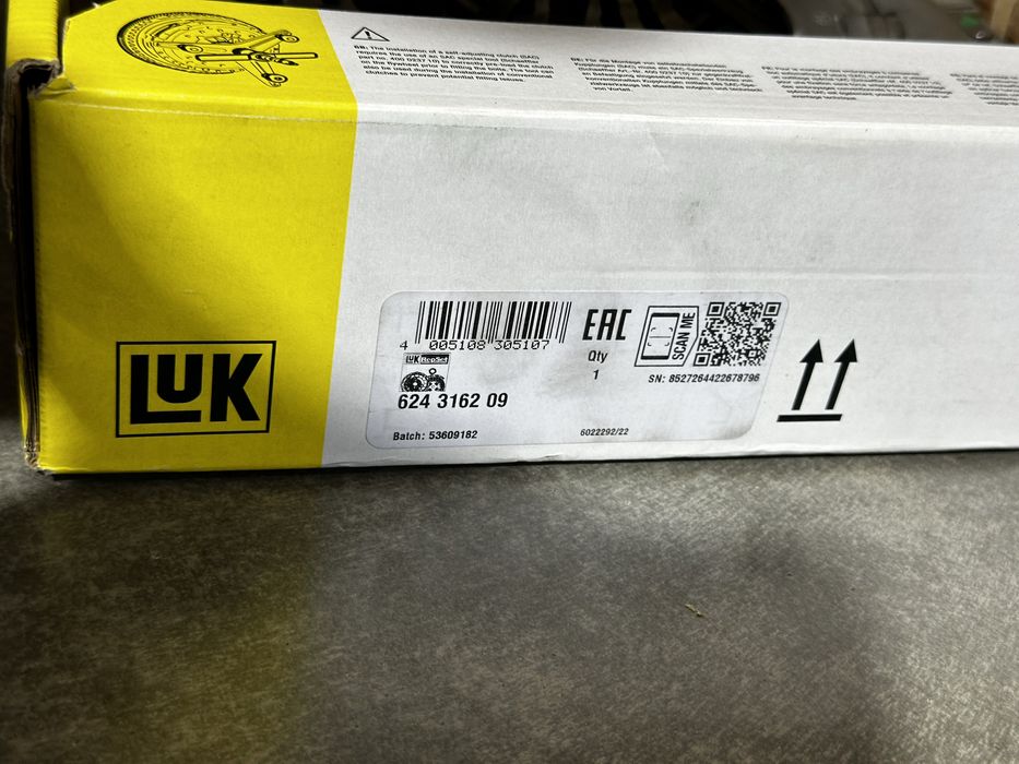 Комплект зчеплення корзина диск ОМ646 віто віано W639 Vito Viano LUK