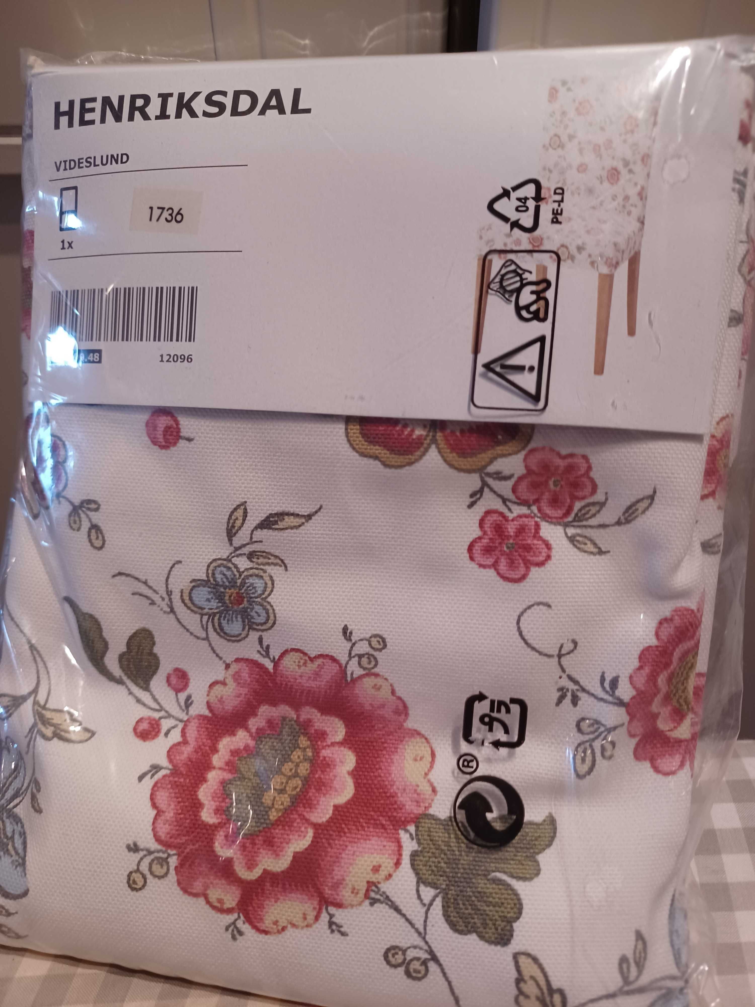 pokrowce ikea na krzesła henriksdal 6 szt nowe krótkie