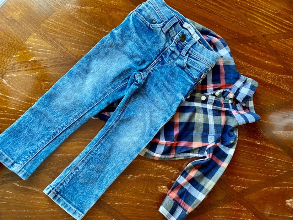 Джинси та сорочка для хлопчика 92 розмір(18-24 місяці)