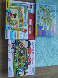 2 gry edukacyjne, puzzle