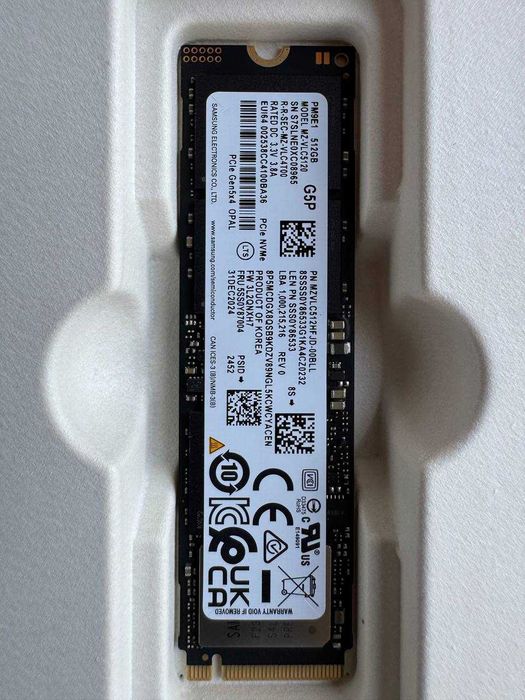 SSD Samsung 500Gb PCIe Gen 5