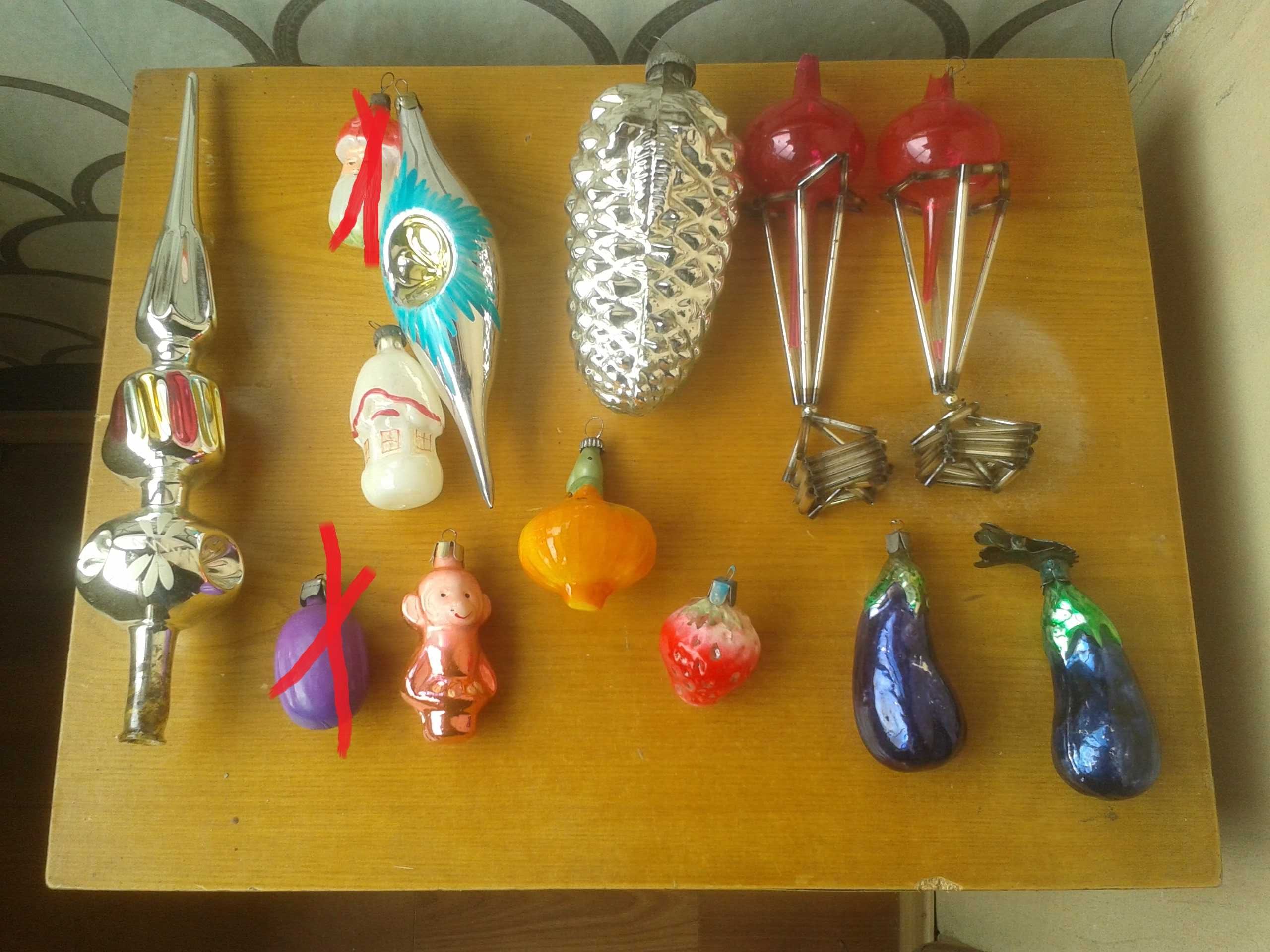 Елочные игрушки. СССР.