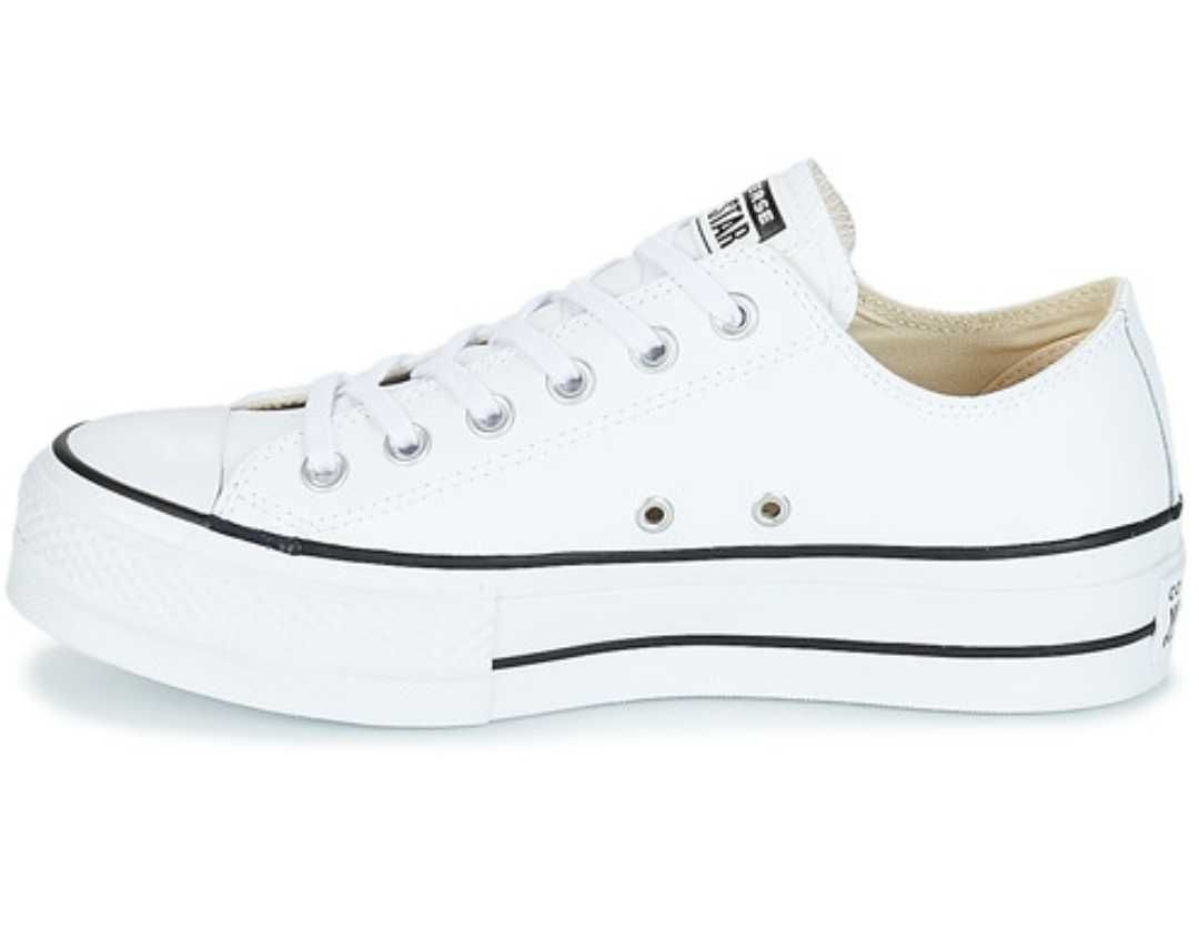 Converse
CHUCK TAYLOR ALL STAR LIFT CLEAN OX LEATHER - Branco - NOVOS