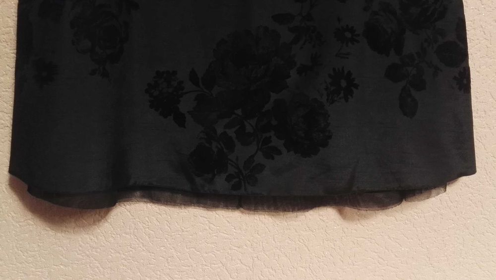 Юбка миди черная нарядная женская,размер евро 12(40) 46-48размер Next