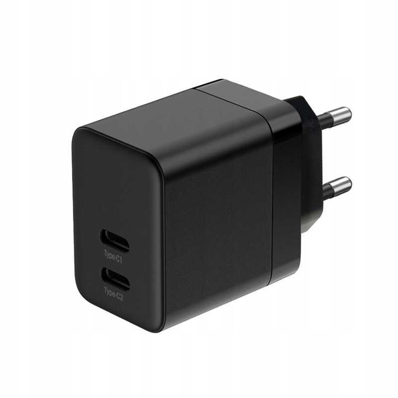 Ładowarka Sieciowa Crong GaN 35W PD 3.0 2x USB-C