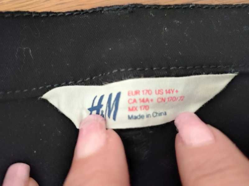 h&m nowe spodnie chinosy rurki slim casual bawełniane elastyczne