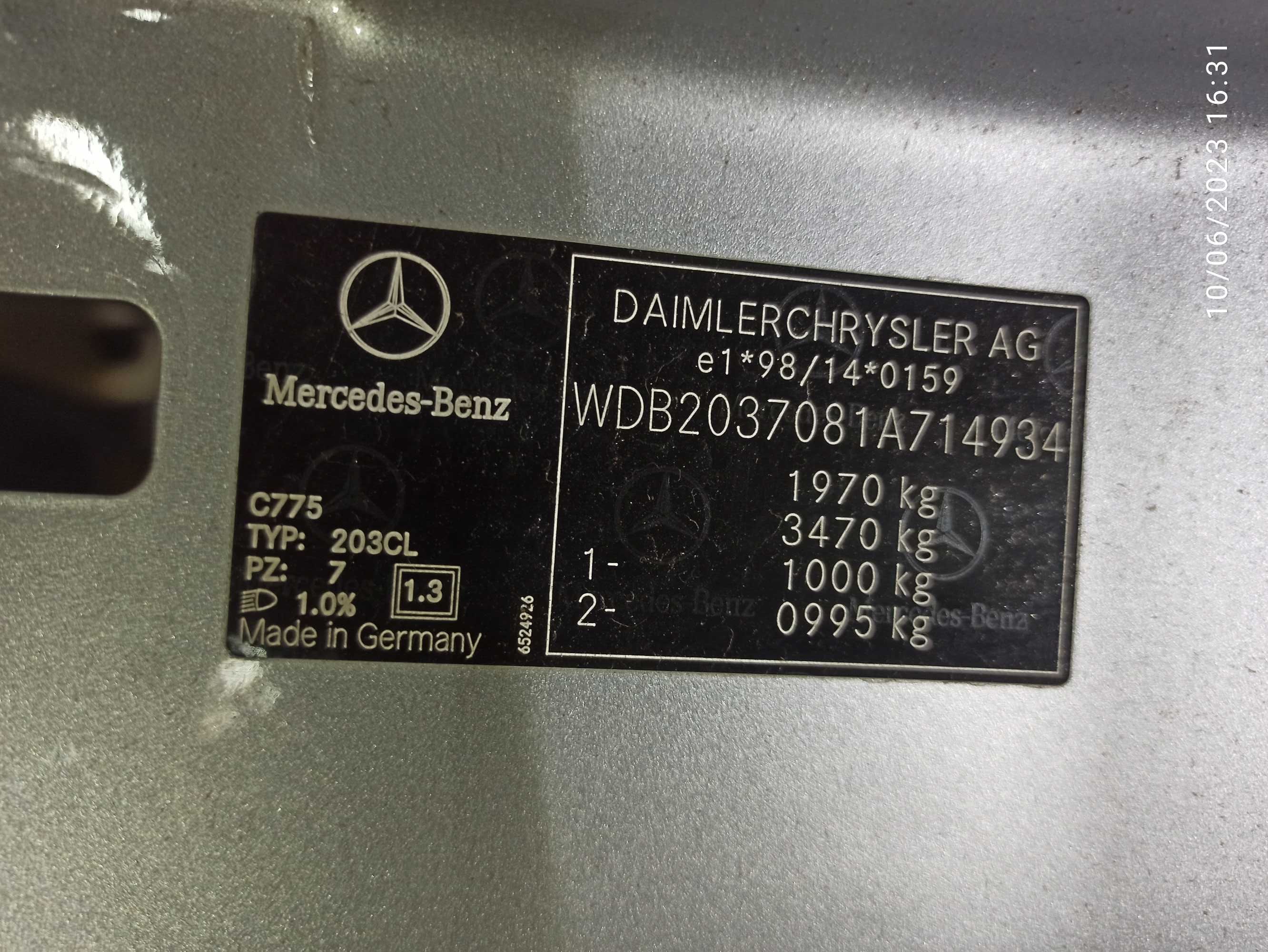Caixa Velocidades Automática Mercedes W203 220CDI Coupé Ano 2005