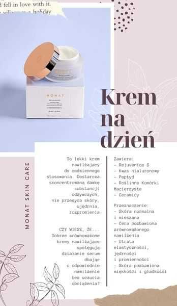 Krem BE Balanced lekki krem Monat cera normalna i mieszana