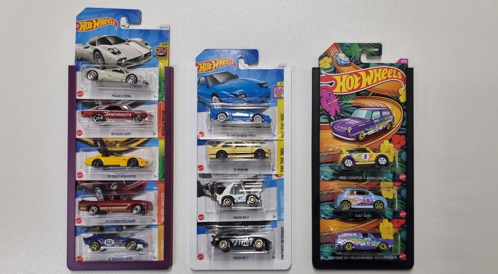 3 x Ramka kameleon, organizer na auta hot wheels