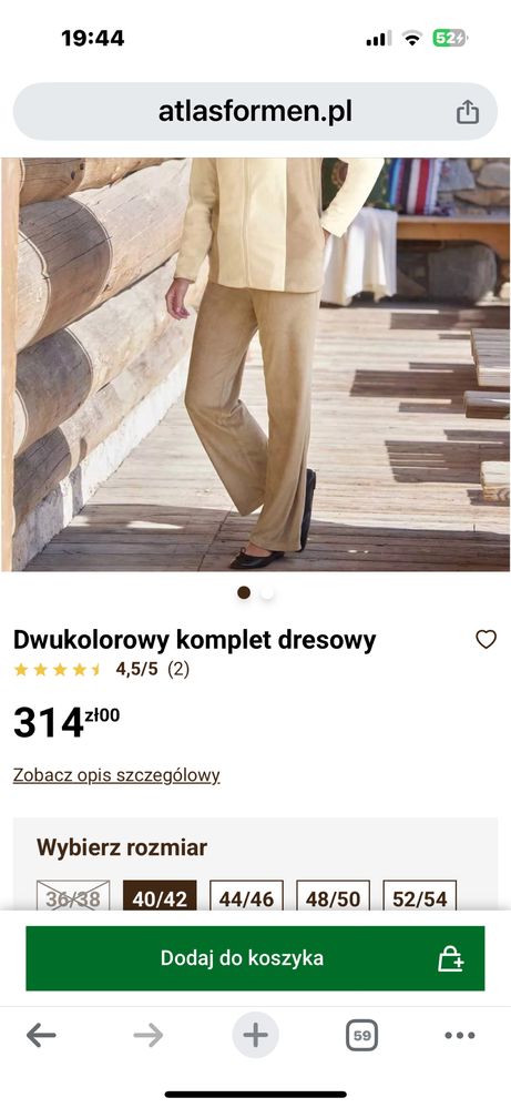 Nowy dresowy komplet aksamitny rozm 40/42