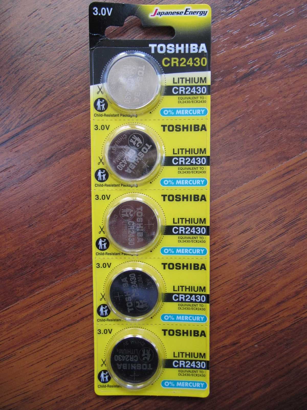 Bateria Litowa TOSHIBA Zegarkowa DL CR 2430 3V JAPOŃSKA.