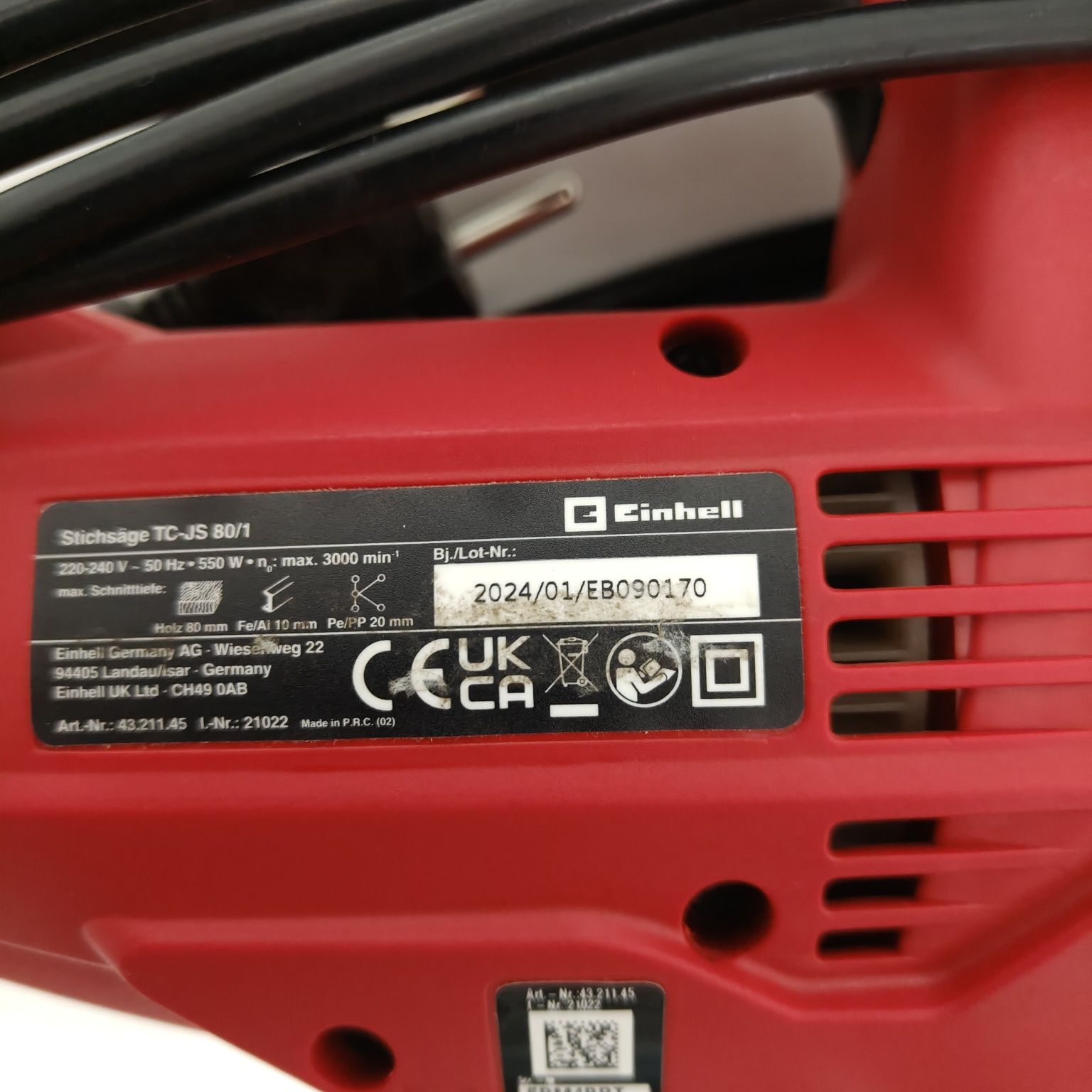 Wyrzynarka elektryczna Einhell TC-JS 80/1