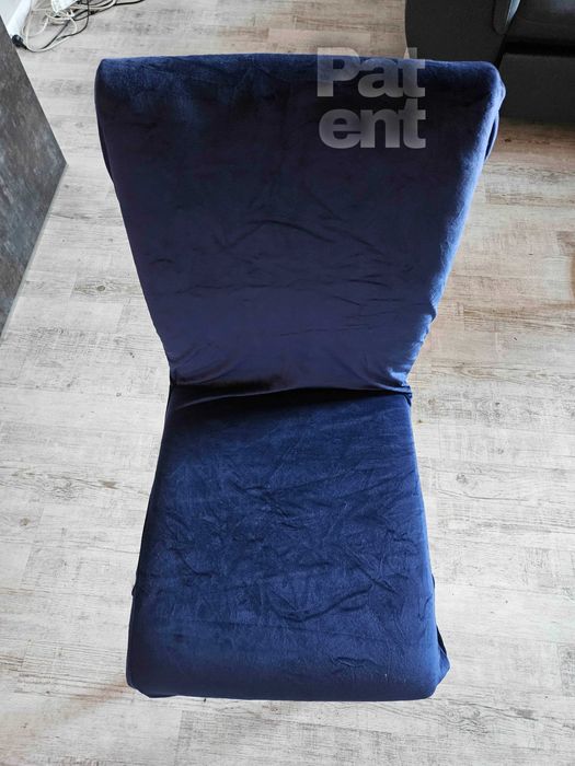 Welurowe pokrowce na krzesła 4 sztuki miękkie granatowe