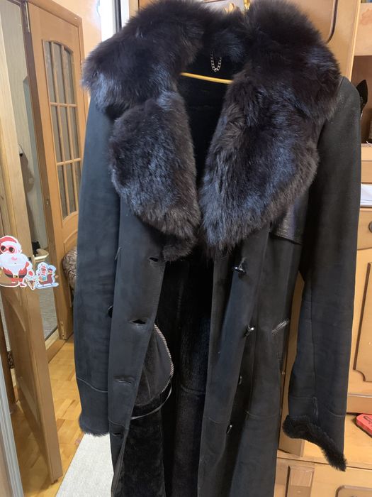 Жіноча натуральна шкіряна дублянка