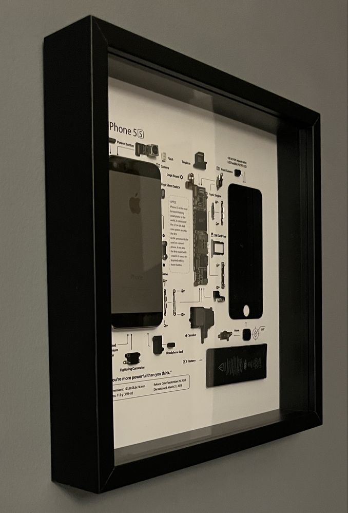 Obraz z części iPhone 5S – Dekoracja dla fana Apple